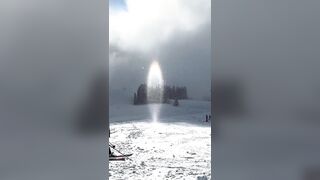 Rare "Sun Candle" Phenomenon in Austria
