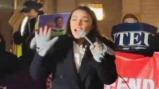 Unhinged AOC Goes on a Rant at a Rally, Attacking Elon Musk for... Being Successful.