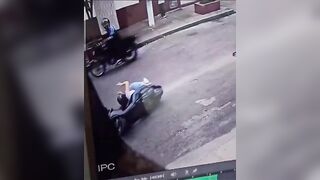 Woman is Dragged off of Her Motorcycle during Brazen Robbery