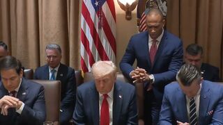 Trump starts First Cabinet Meeting with a Prayer. I will Raise up the Trump to become a Trumpet!