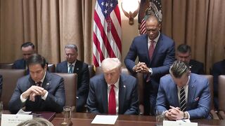 Trump starts First Cabinet Meeting with a Prayer. I will Raise up the Trump to become a Trumpet!