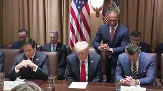 Trump starts First Cabinet Meeting with a Prayer. I will Raise up the Trump to become a Trumpet!
