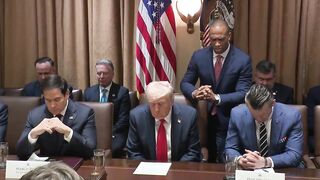 Trump starts First Cabinet Meeting with a Prayer. I will Raise up the Trump to become a Trumpet!