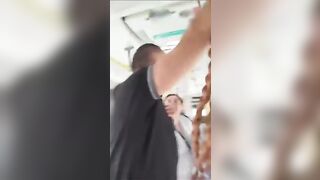 Creepy Guy watching Porn on Crowded Bus is Confronted
