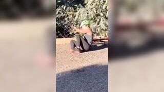 Kept filming is crazy