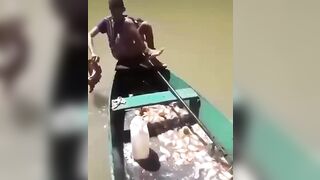 This is how Fishing for Piranhas work..it's Pretty Easy lol Right