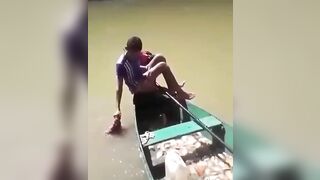 This is how Fishing for Piranhas work..it's Pretty Easy lol Right