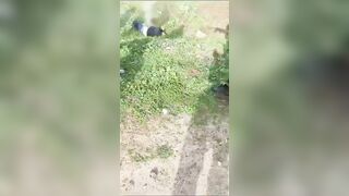 Captured Gang Leader is Cut with the Grass in Syria