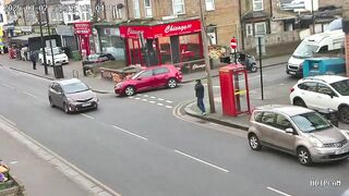 Was this Intentional? He is on his Phone but the Driver was an As*hole! Wait for It