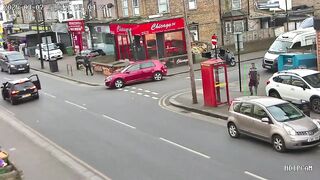 Was this Intentional? He is on his Phone but the Driver was an As*hole! Wait for It