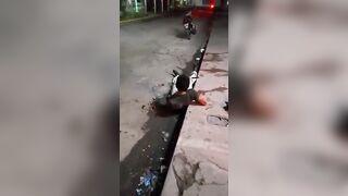 If you had a Knife stuck in your Head...(takes it out at :46)
