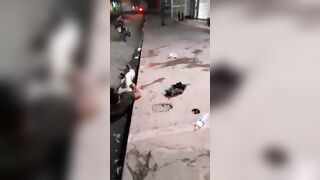 If you had a Knife stuck in your Head...(takes it out at :46)