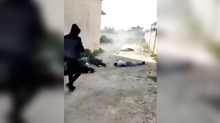 HTS soldiers execute some Shia in Syria 2