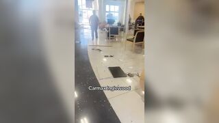 Angry Customer Rams His Car Through CarMax Auto Dealership in CA