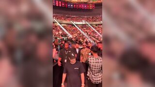 Andrew Tate arrives at UFC 313 with The Nelk Boys