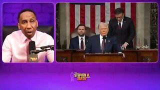 Stephen A. Smith EXPLODES on Dems for how they acted at Trump's congressional address