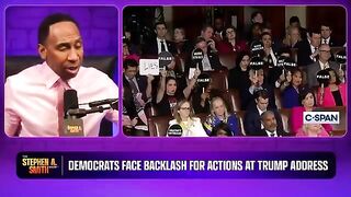 Stephen A. Smith EXPLODES on Dems for how they acted at Trump's congressional address