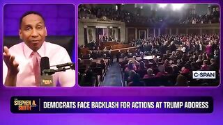 Stephen A. Smith EXPLODES on Dems for how they acted at Trump's congressional address