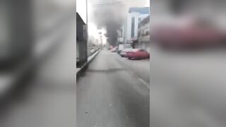 Target Practice: Jableh: Terrorists in the jihadist regime shoot & throw grenades at restaurant & Alawite homes