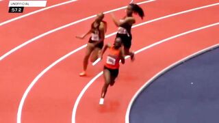 High school track runner gets attacked with a baton in the middle of a relay