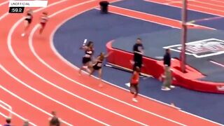 High school track runner gets attacked with a baton in the middle of a relay