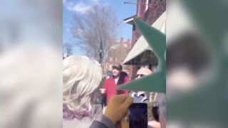 Demonic Liberal Women Shout at VP JD Vance as He Pushes His Daughter in a Stroller