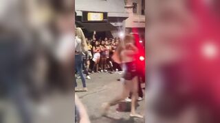 Drunk Street hookers fighting