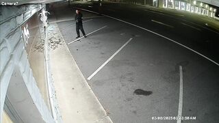 Man with Wood Pole smashes Windows at 8 Businesses then Laughs It Up (Wouldn't We all be so Lucky)