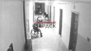 Wheelchair Man Brutally Stabs another Elderly bound to a Wheelchair