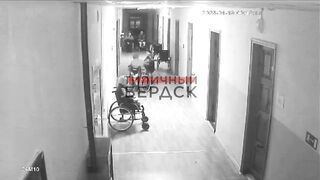 Wheelchair Man Brutally Stabs another Elderly bound to a Wheelchair