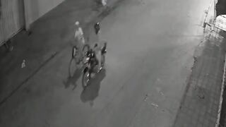 Bicyclist might think this is his Friend