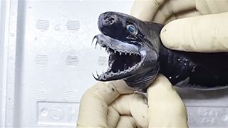 This is the Amazing Viper Shark, see how it's Jaws Extend? Imagine if they were the size Of Great Whites?