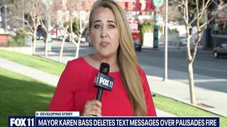 It appears Global warming erased Karen Bass text/emails from California fires