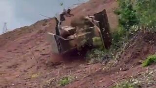 Tractor driver dies after tractor overturns while removing vegetation on highway embankment