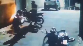 Motorcyclist arrives Home and Never Knew what Hit Him