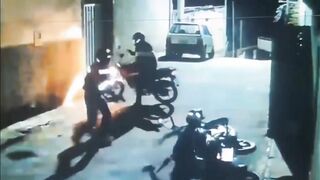Motorcyclist arrives Home and Never Knew what Hit Him