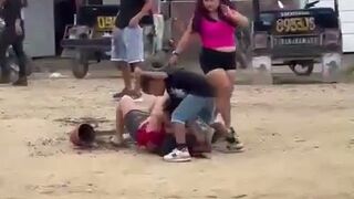 A Roughhouse Brawl starts with Chaos and then the Machete Guy. That's All I know