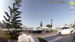 Police Officer Delivers Pizza Because Of Alligator