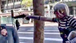 WILD: Mentally Unstable Tranny Pulled a Gun on a Street Preacher.