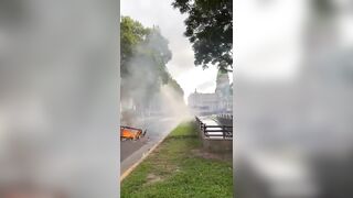 A Photographer takes Direct Hit to the Head while trying to Cover in Buenos Aires