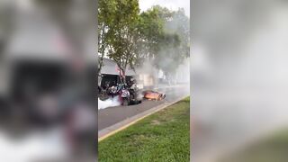 A Photographer takes Direct Hit to the Head while trying to Cover in Buenos Aires