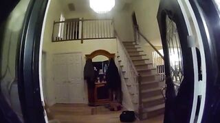 Sad: Crazy Man comes Down Stairs with his Samurai Sword