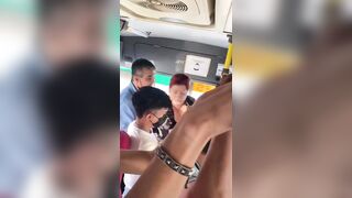 Mexican Karen on Public Bus goes Nuts, Throws Rock Smashing Bus Window next to Kid