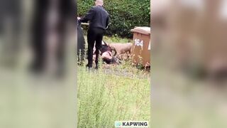 52 Year old Man getting Sliced and Diced by Pitbulls and No One can Help?