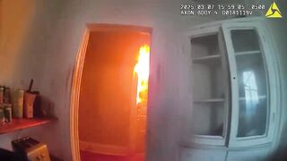 Hero Officers Brave Flames to Save Residents in Epic Rescue