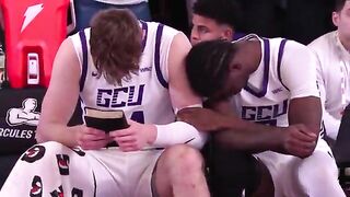 POWERFUL: Duke Brennan Holds the Bible and Prays Pregame, Teammate Tyon Grant-Foster Reaches over to Pray with him.