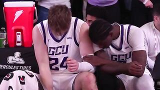 POWERFUL: Duke Brennan Holds the Bible and Prays Pregame, Teammate Tyon Grant-Foster Reaches over to Pray with him.