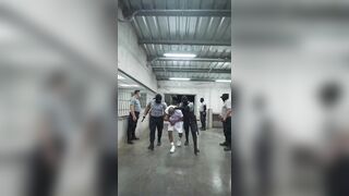 Venezuelan gang members DEPORTED by Trump arrive at the MEGA PRISON in El Salvador.