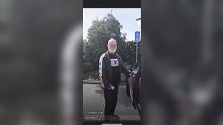 The Dude that Keyed a Tesla in a Parking Lot was Caught and Confronted.