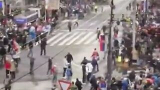 BREAKING: Serbia Uses Sonic Weapon Against It's Own People Who Were having a Silent Protest.